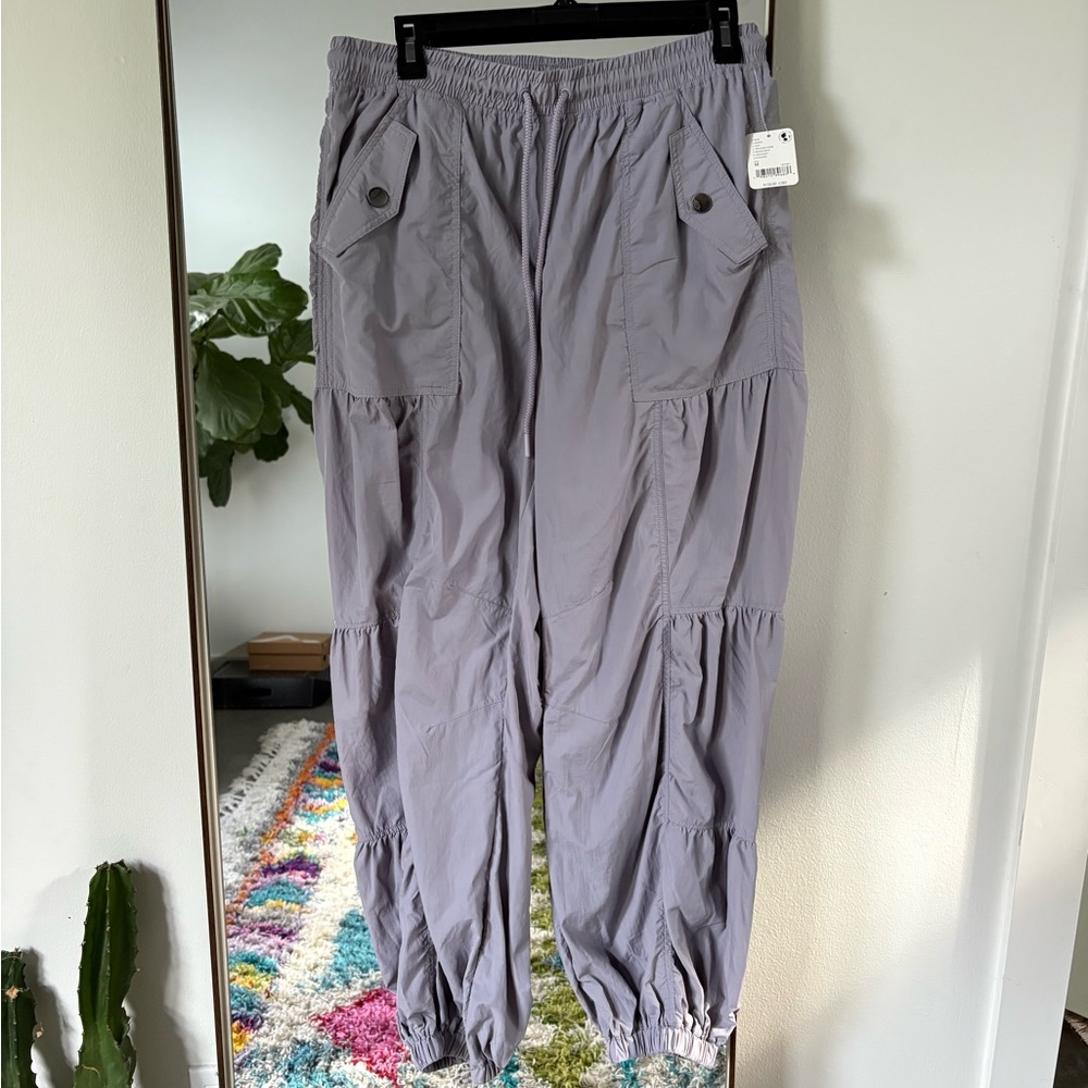 Free People Dusty Lavender Cargo Jogger Pants